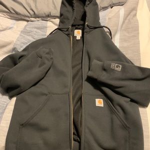 Carhartt rain defender zip up hoodie thermal lined small